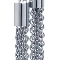 Fine Silver plated 30" Tassel Slider Adjustable Chain Necklace