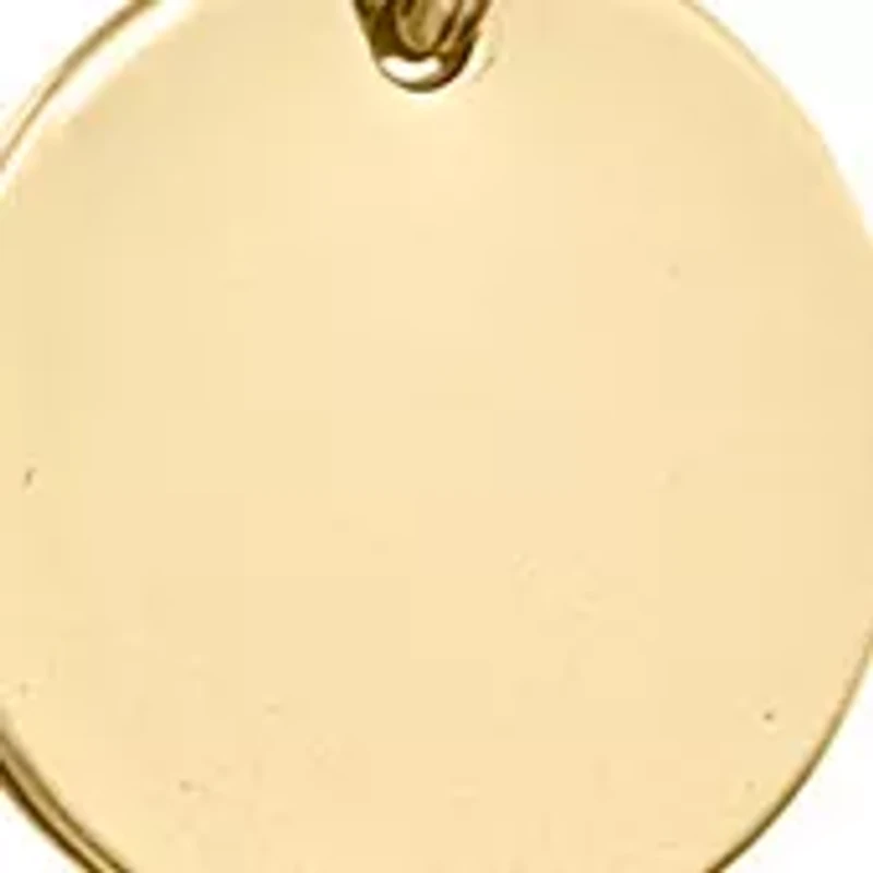 Silver- or Gold-Plated 30" Disc and Vertical Bar Double Layer Necklace