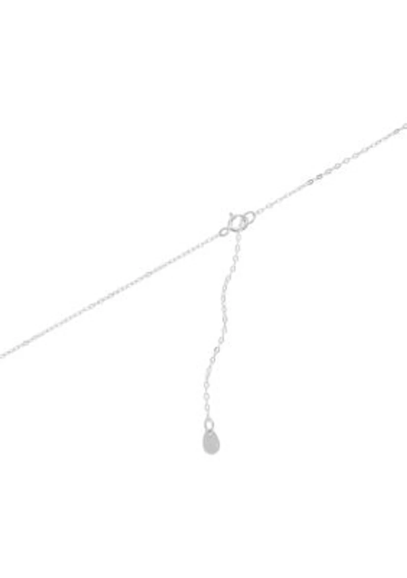 Two Tone Plated Triple Ball Pendant Necklace