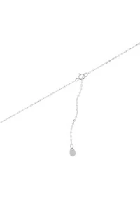 Two Tone Plated Triple Ball Pendant Necklace
