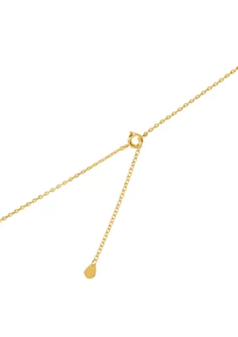 Gold Plated 3 Slider Ball Necklace