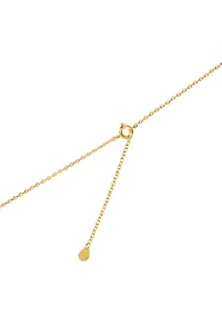 Gold Plated 3 Slider Ball Necklace