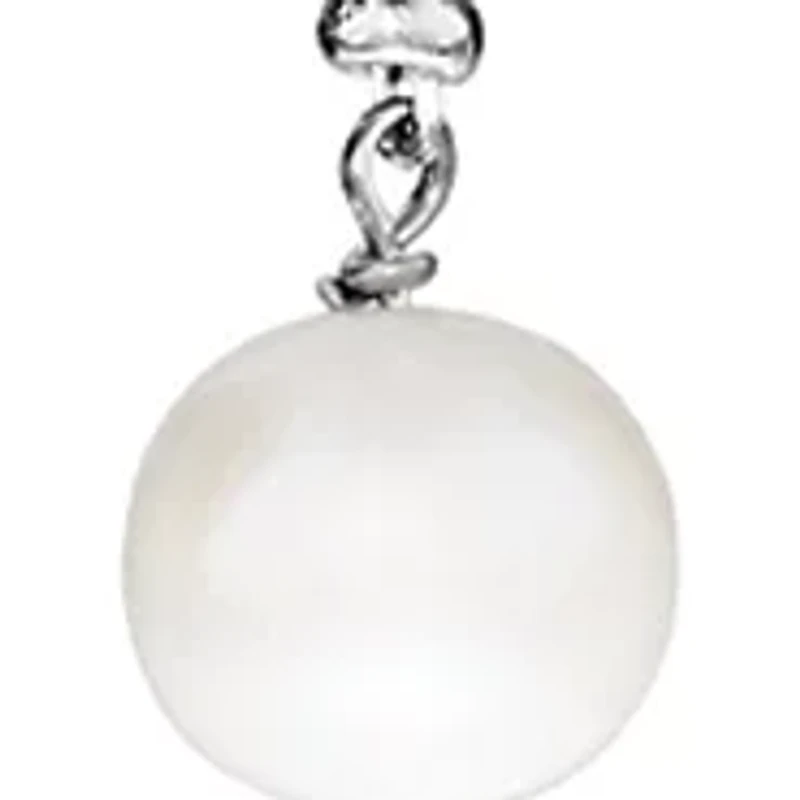 Silver Plated Fresh Water Pearl beaded chain Y-Necklace