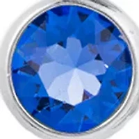 Fine Silver Plated 30" Crystal Bolo Necklace