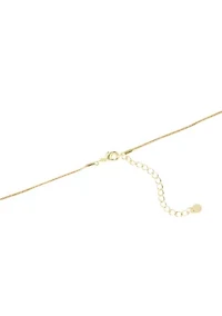 Puffy Teardrop Pendant Necklace