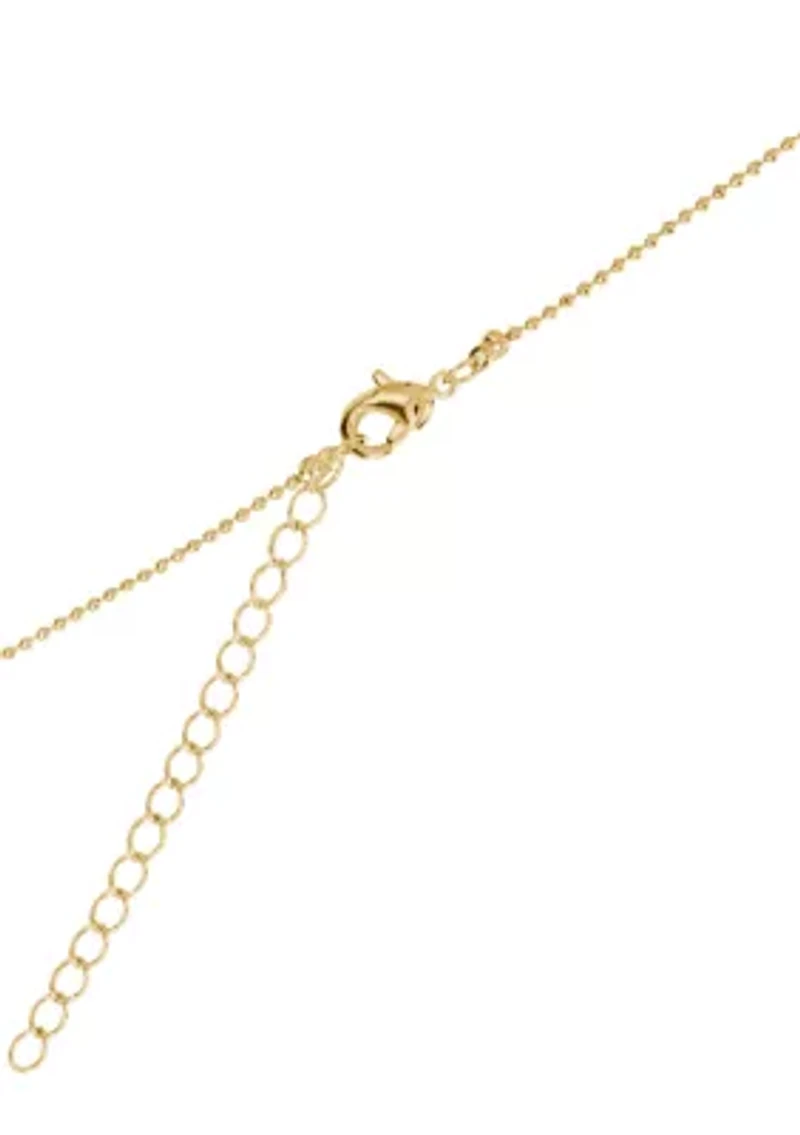 Gold Plated Multi Bead Necklace