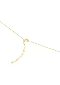 Gold Plated Mother of Pearl Trio Cross Necklace