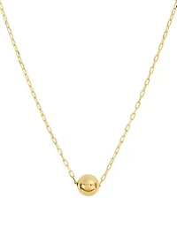 Gold Plated Ball Chain Necklace