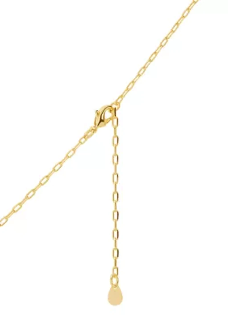 Gold Plated Ball Chain Necklace