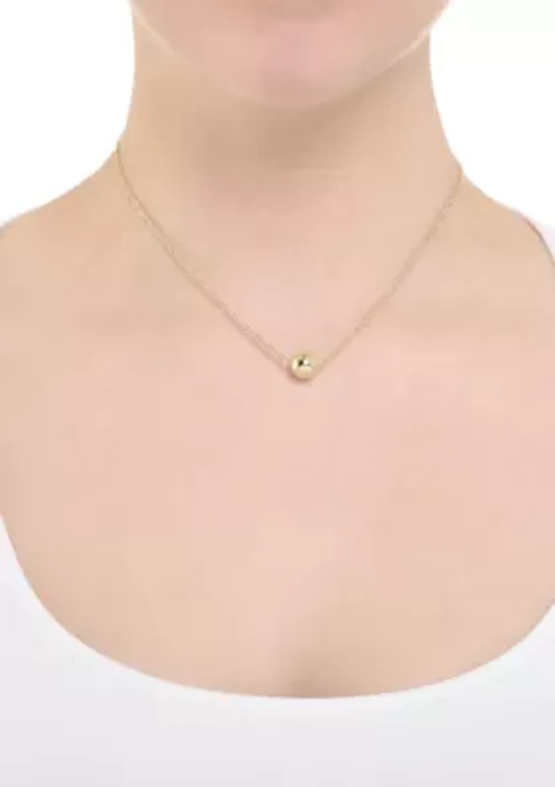 Gold Plated Ball Chain Necklace