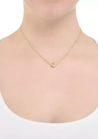 Gold Plated Ball Chain Necklace