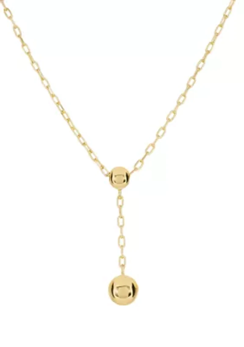 Double Ball Y-Necklace