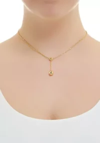 Double Ball Y-Necklace