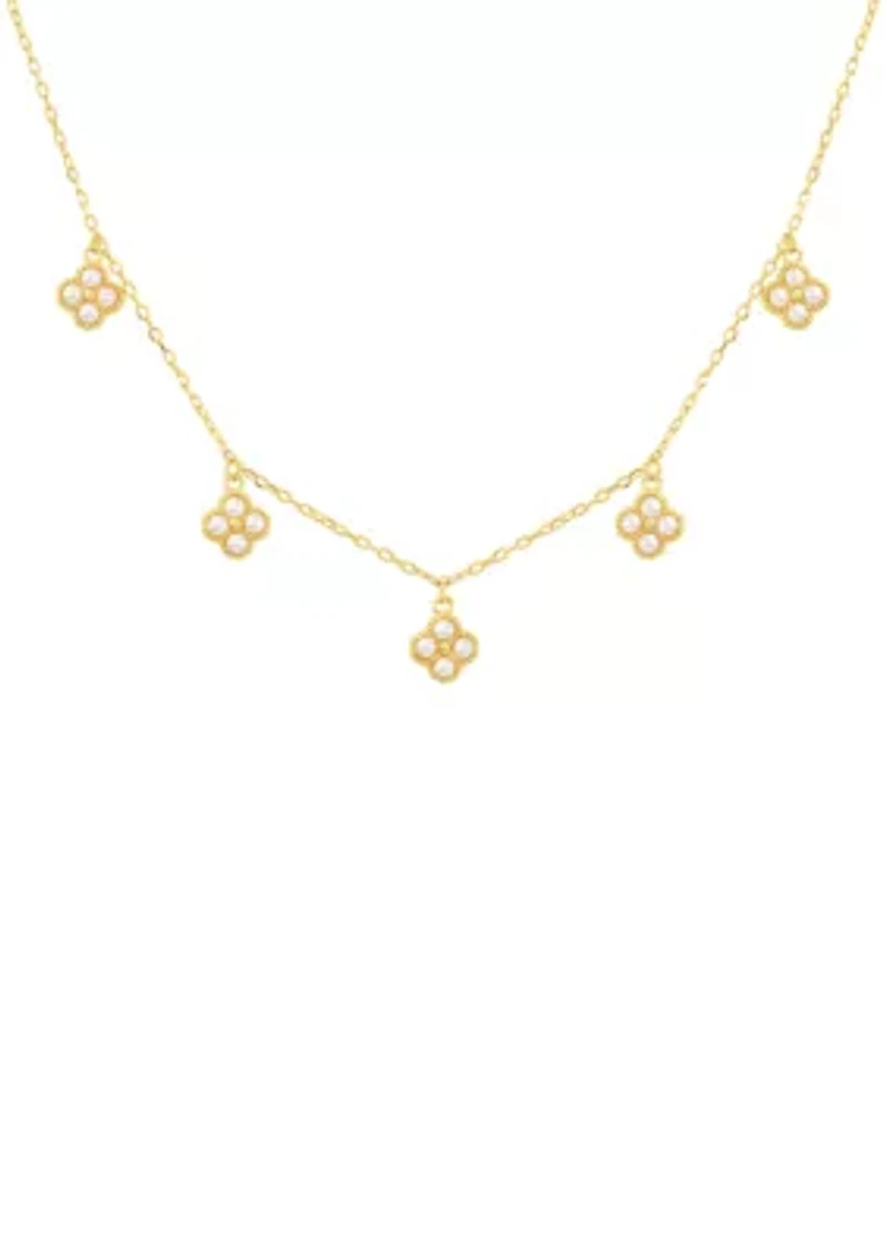 Plated Multi Clover Necklace