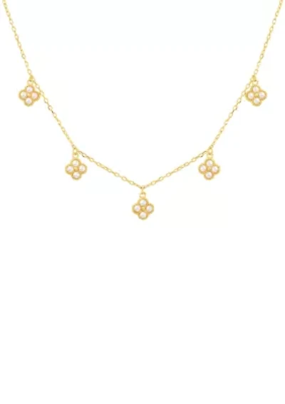 Plated Multi Clover Necklace