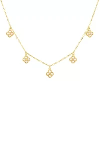 Plated Multi Clover Necklace