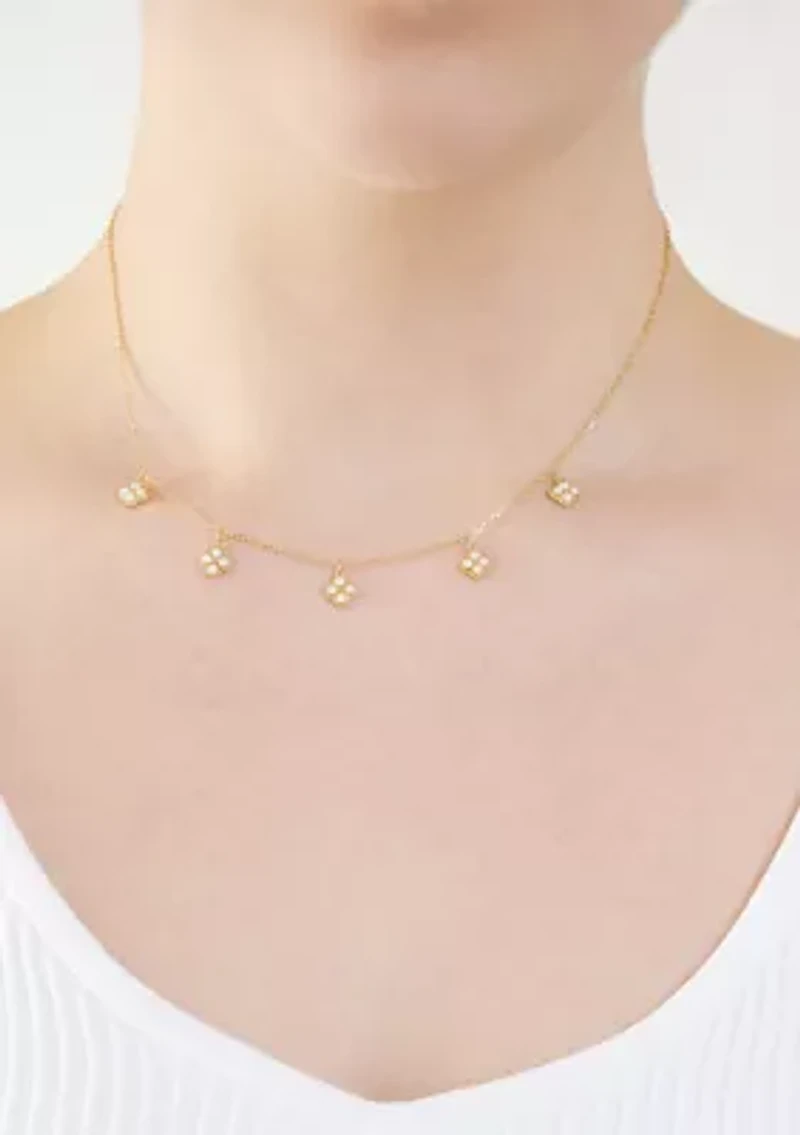 Plated Multi Clover Necklace