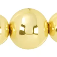 Gold Plated 16" Graduated Bead Choker Necklace 