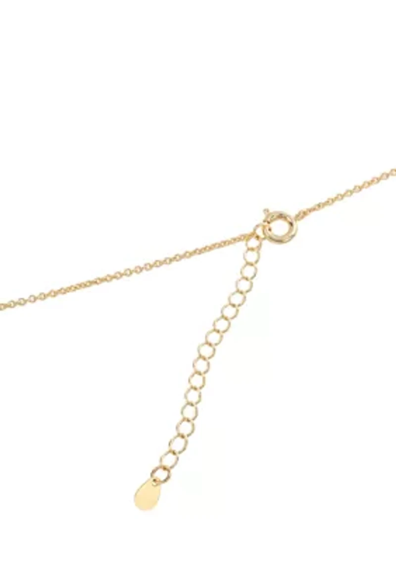 Gold Plated "Faith" Bubble Necklace