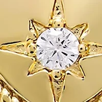 Gold Plated Heart Cubic Zirconia Necklace