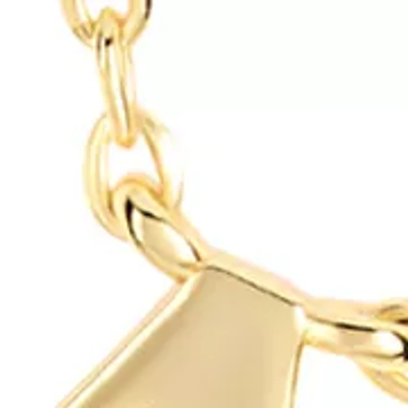 Gold Plated Cubic Zirconia 'Mama' Necklace