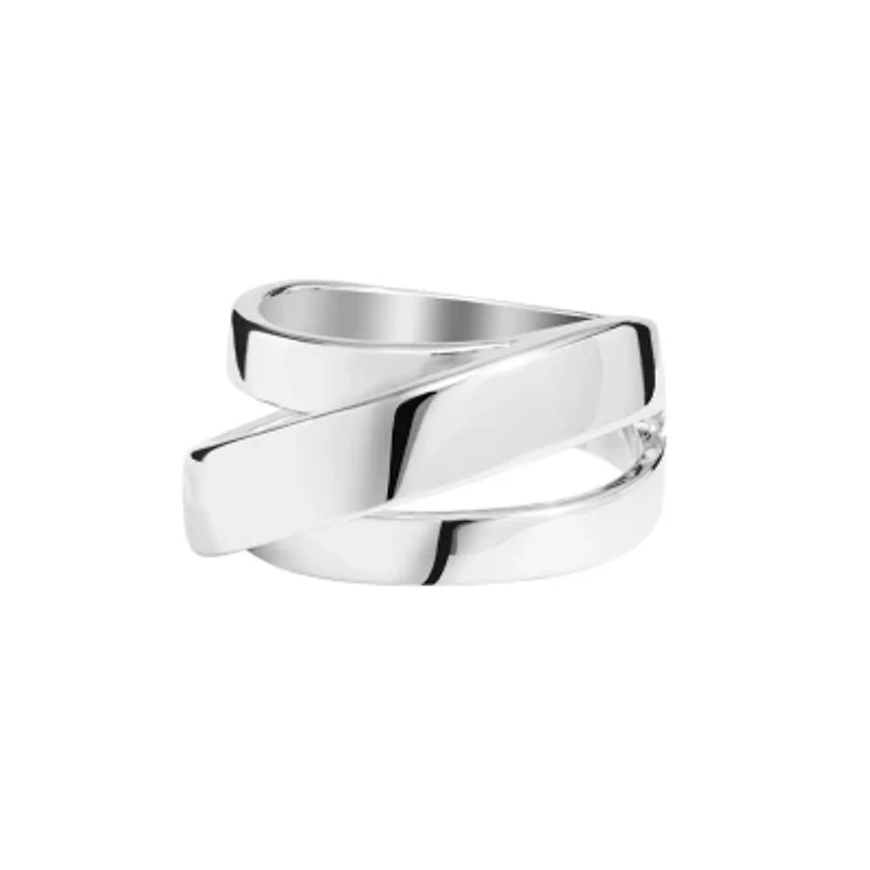 Fine Silver Plated Triple Wrap Around Ring Size 7