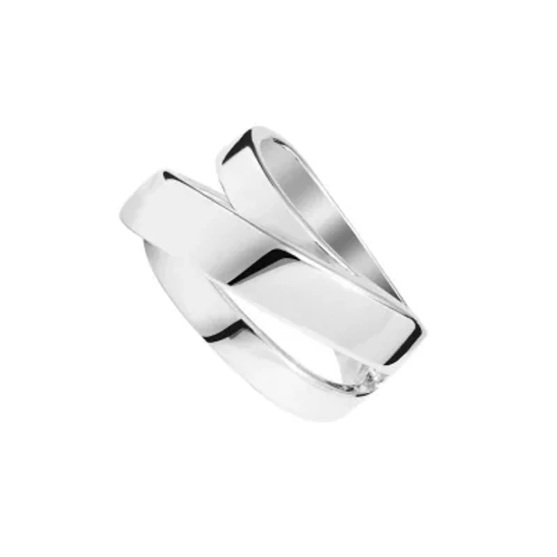 Fine Silver Plated Triple Wrap Around Ring Size 7