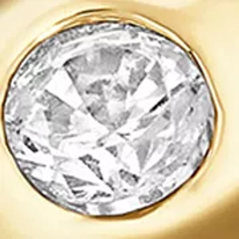 Gold Plated Cubic Zirconia Water Droplet Bypass Ring