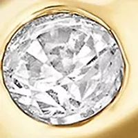 Gold Plated Cubic Zirconia Water Droplet Bypass Ring