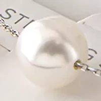 Boxed Sterling Silver 18" 10mm Freshwater Pearl Necklace and Stud Earrings Set