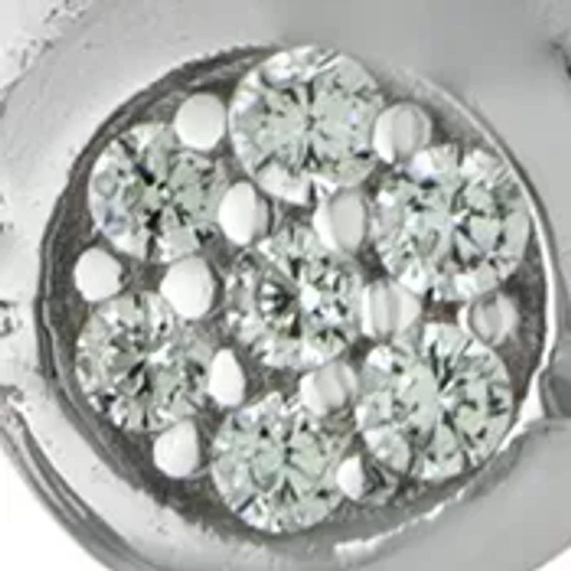 Sterling Silver Cubic Zirconia Cat Necklace and Stud Earring Set