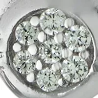 Sterling Silver Cubic Zirconia Cat Necklace and Stud Earring Set