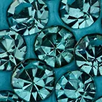 Boxed Sterling Silver Light Aqua Crystal Pavé Starfish Stud Earrings