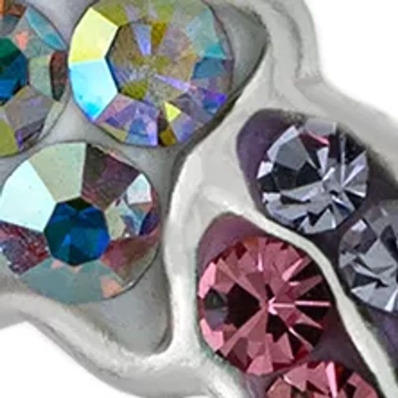 Boxed Sterling Silver Crystal Pavé Shooting Star Stud Earrings