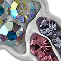 Boxed Sterling Silver Crystal Pavé Shooting Star Stud Earrings