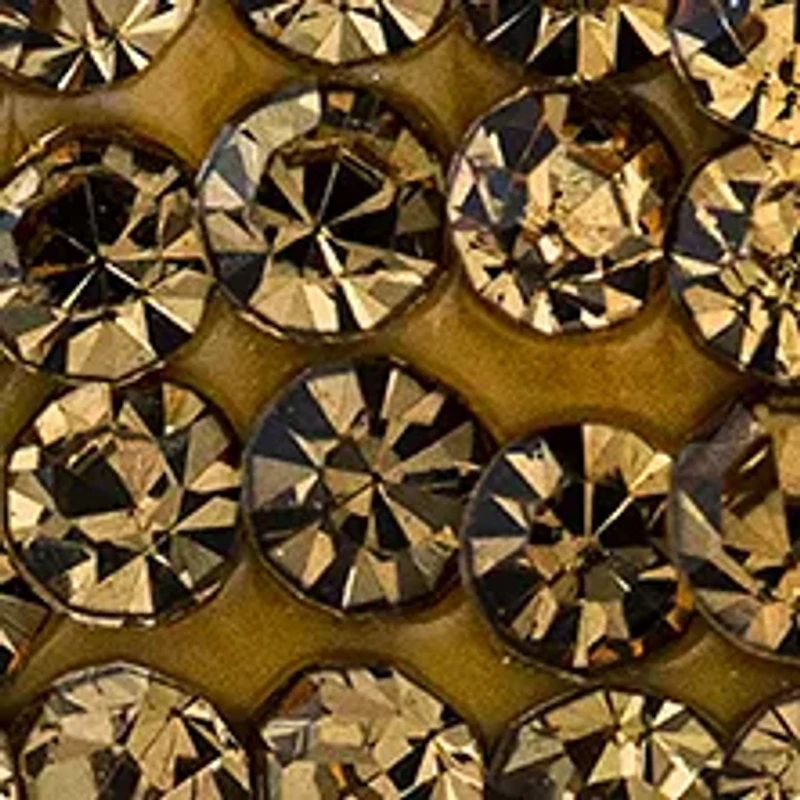Boxed Gold Over Sterling Silver Crystal Pavé Taco Stud Earrings