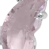 Boxed Silver Plated Crystal Mini Butterfly with Cubic Zirconia Necklace