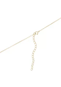 Sterling Silver Cubic Zirconia Flower Pendant Necklace