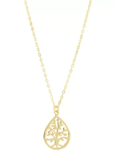 Sterling Silver Tree of Life Pendant Necklace