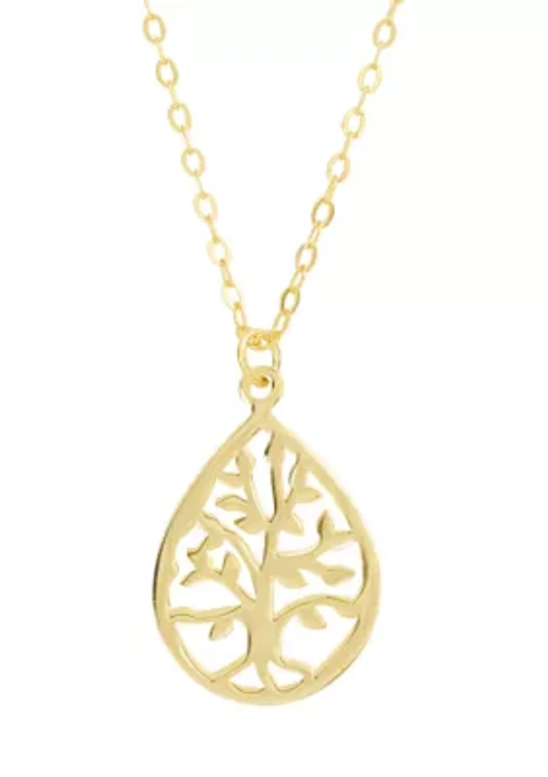 Sterling Silver Tree of Life Pendant Necklace