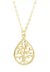 Sterling Silver Tree of Life Pendant Necklace