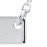 Boxed Sterling Silver Blessed Bar Necklace