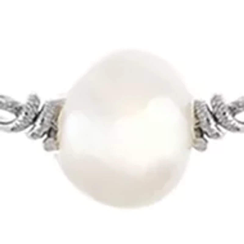 Boxed Sterling Silver 16 in + 2 in Multi Freshwater Pearl Necklace