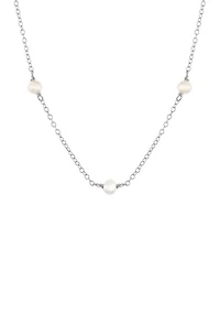 Boxed Sterling Silver 16 in + 2 in Multi Freshwater Pearl Necklace