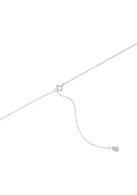 Boxed Sterling Silver Mother of Pearl Heart with White Topaz Halo Necklace