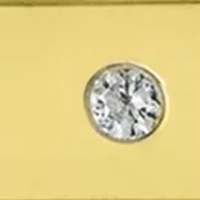 Boxed Sterling Silver 16" + 2" Cubic Zirconia Faith Bar Necklace or Gold