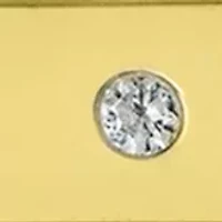 Boxed Sterling Silver 16" + 2" Cubic Zirconia Faith Bar Necklace or Gold