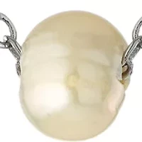 Boxed Fine Silver Plated 16" + 2 " and 14" + 2"  Freshwater Pearl Mom & Me Necklace Set