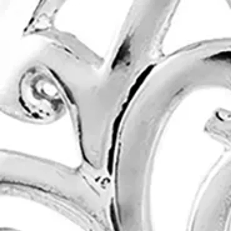 Sterling Silver Filigree Teardrop Earrings