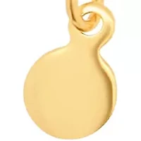 Sterling Silver Flat Disc Drop Earrings